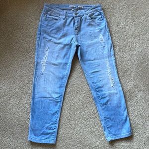 Calvin Klein size 4 boyfriend distressed jeans EUC